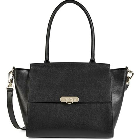 versace collection large winged leather satchel|versace handbags.